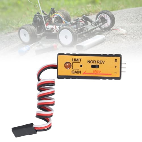RC Stability Control Gyro, Gyroscope Stability Controller, Accurate Single Stage Gain Sensitivity RC Car Gyro Controller Module 4-6V