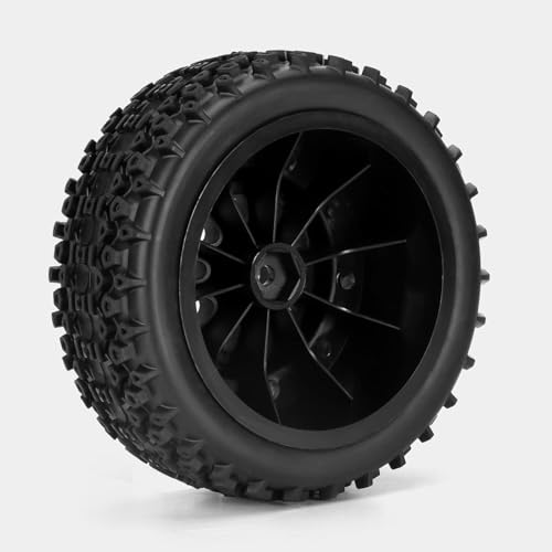 fujita 1/10 RC Racing Short Course Truck Tire & Off-Road Tyre Set Competible for ARRMA SENTON 3S Traxxas Slash4X4 Losi Tenacity Redcat HPI HSP RC Hort Course Truck Car（Black D） - color: Black D