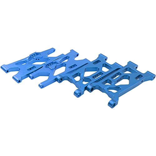 ShareGoo Metal Front & Rear Suspension Arms A-Arms Set Compatible with 1/10 Losi Tenacity TT Pro 4WD SCT DB Pro Course Truck Lasernut ULTRA4 U4 Buggy,Replace of LOS234016 LOS234017 (Blue)