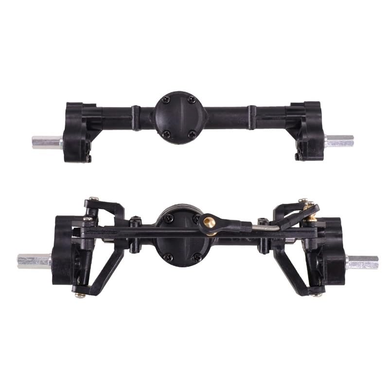 Portal Axle Set Compatible with WPL 1/16 Pickup and MN D90 RC Crawler, Front & Rear Portal Axle Assembly Upgrade Kit