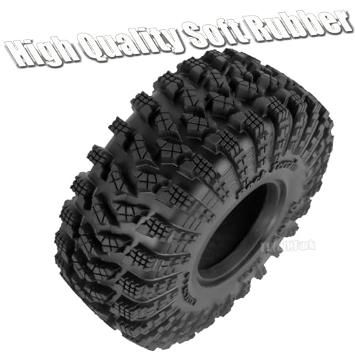 RC 1.9In Soft Rubber Wheel Tires for 1/10 RC Crawler Car SCX10 SCX10 II 90046 SCX10 III AXI03007 SCX10 Pro TRX4 TRX6 D90 Gen7/8 VS4-10 MST CFX,BRCatWPark 4Pcs Soft Rubber Wheel Tires-(C) - style: 4Pcs 1.9 Rubber Wheel - (C)