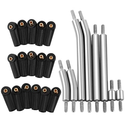 High Clearance 4 Links Set Stainless Steel Linkage kit for Axial SCX24 1/24 RC Crawler 90081 B17 Upgrade Parts (Deadbolt)