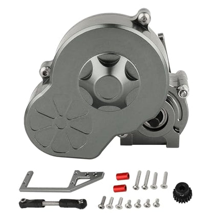 Metal Complete Transmission Cutoff Gearbox with Dig Gear for 1:10 Axial SCX10 AX10 Wraith RC Crawler Car Upgrade Part
