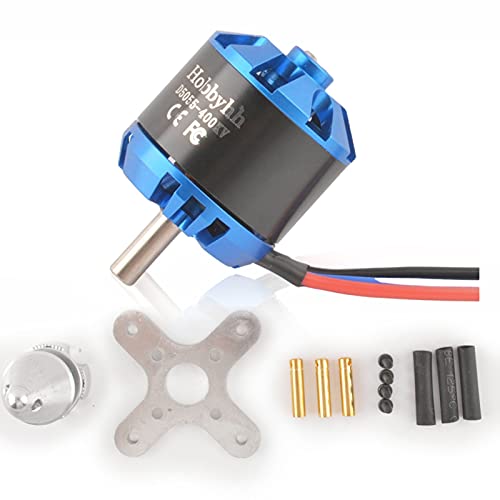 Hobbyhh RC Brushless Motor,5055-400KV 1420W High Efficiency Motor with 4.0mm Banana Plug for RC Aircraft Plane Upgrade Parts - size: 5055-400KV