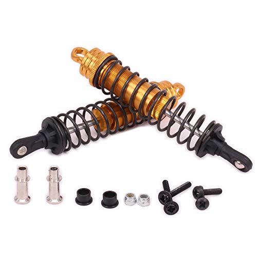Aluminum Shock Absorber Damper 122mm Oil Filled Adjustable for 1/8 Buggy Truck HPI HSP Losi Axial Tamiya RC Car Upgraded Hop-Up Parts(yellow)