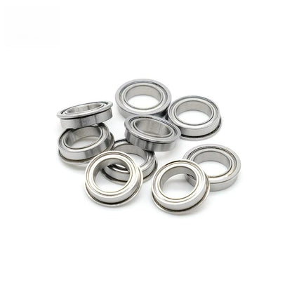 F6700ZZ Flange Bearing 10x15x4 mm (10 PCS) Double Shielded Deep Groove Flanged F6700 Z ZZ Ball Bearings F6700Z - size: F6700ZZ 10x15x4 mm