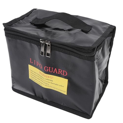 Fireproof RC Battery Storage Bag | Explosion Proof Safe Pouch with Handle and Zipper for Charging