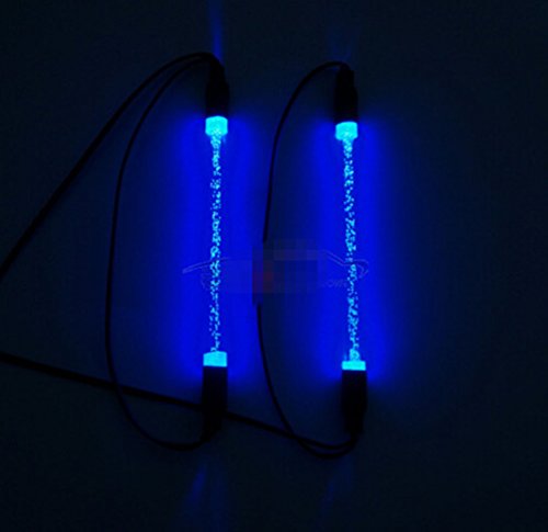 MOHERO 1/10 RC Car Chassis Body LED Light Strip Tube for RC Drifting Car Truck Tank (Blue) - color: Blue