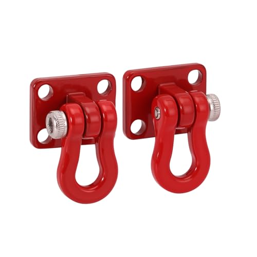 INJORA Metal Tow Hook for SCX24 TRX4M 1/24 1/18 RC Crawlers, 4pcs