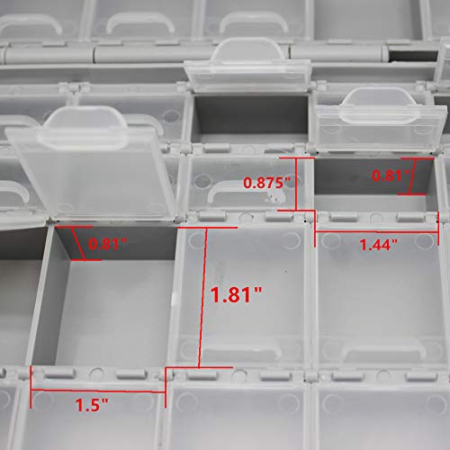 AideTek BOXALL48 lids empty enclosure SMD SMT organizer surface mount Organizer lid 1206 0805 0603 0402 - style: BOXALL48