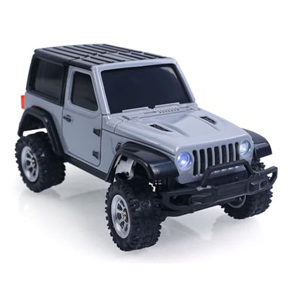 RTR 1/36 Radio Control Crawler 3601A 4X4 RC Off Road Car Model Light System Battery Mini Vehicle Model Gift Collection Hobby Grade Model for 14+ Ages - color: 3601a-grey