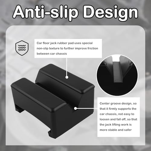 2PCS Rubber Jack Stand Pads for 2-3 Ton,Anti-Slip Heavy Duty Pinch Weld Jack Pad for Providing Cushioning Protection,Professional Pinch Weld Jacks Adapter Car Accessories
