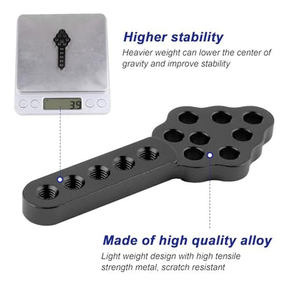 4Pcs Metal CNC RC Car Shock Absorber Mount Adjust Height Angle Stand for Axial SCX10 90046 D90 D110 SCX10III RC Crawler Upgrades (Black) - color: Black