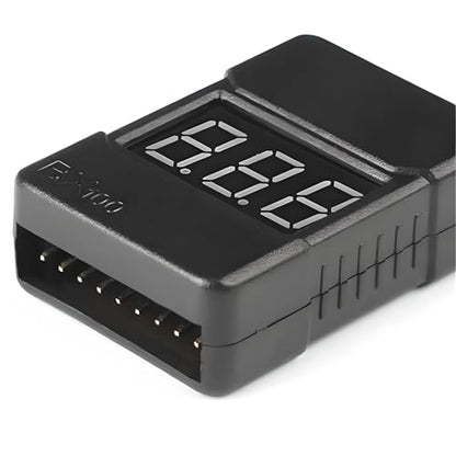 2pcs BX100 1-8S LiPo Battery Voltage Tester Low Voltage Buzzer Alarm RC LiPo Voltage Indicator Checker