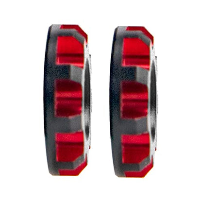 4Pack Vgoohobby Universal Rear Wing Buttons Gasket Compatible with Arrma Traxxas HPI HSP Redcat Axial Tamiya 1/10 RC Off Road Buggy Racing Car (Red) - color: Red