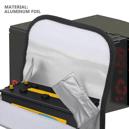 Fireproof Lipo Battery Storage Bag High-Temperature Resistant Reusable Safety Pouch for Rc Drone Batteries and Charging