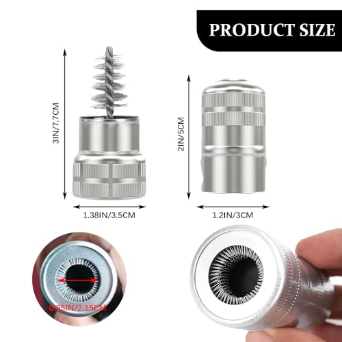 2PCS Battery Terminal Cleaner, Battery Post Cleaner, Metal Vehicle Battery Post Cleaner Bristle Tool, Car Accessories Universal Automotive Post Terminal Cleaning Brush for SUV, Truck, RV