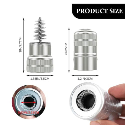 2PCS Battery Terminal Cleaner, Battery Post Cleaner, Metal Vehicle Battery Post Cleaner Bristle Tool, Car Accessories Universal Automotive Post Terminal Cleaning Brush for SUV, Truck, RV