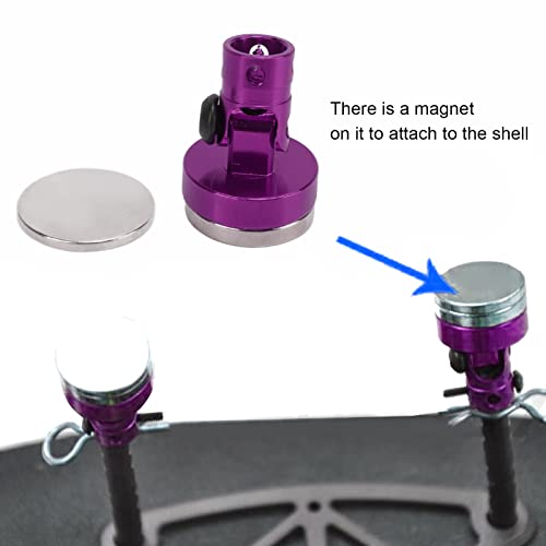 4Pcs RC Magnetic Body Post, RC Body Post, 6061 Alu, Invisible Shell Mount for 1/8 1/10 Car()