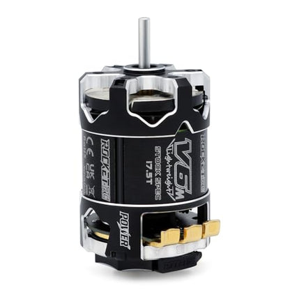 Surpass Hobby Rocket 540-V6M Sensored 17.5T Brushless Motor Light-Weight SPEC Motor for 1/10 Scale RC Racing Car (Shaft 3.175, 17.5T KV) - size: 17.5T KV, style: 540-V6M Motor