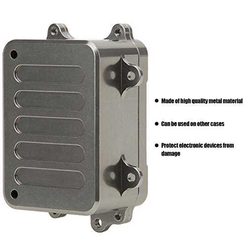 Tbest RC Receiver Box, Strong Sealed Metal Design ESC Upgrade Precision Fit 1/10 Scale RC Crawler Accessories for Off-Road Rock Crawling Model Building Enthusiasts