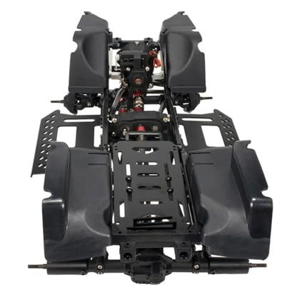 for Wrangler Body 1/10 RC Crawler 313mm Wheelbase Metal for Chassis Frame with Planetary Gear 2 Speed Transmission Fender Flares Set RC Parts(Fender Set) - size: Fender Set