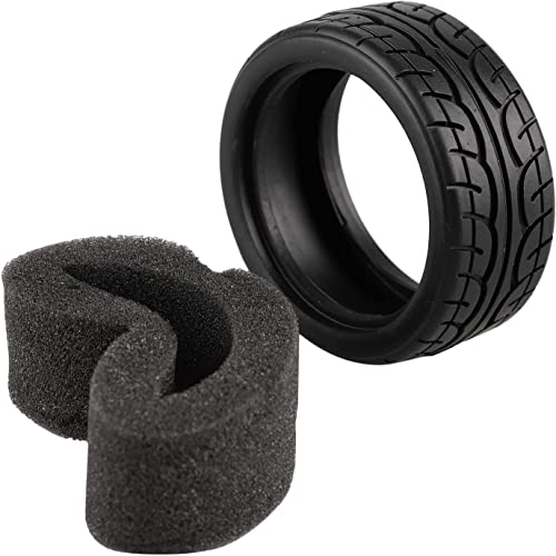 8pcs 1/10 on Road Soft Tires Tyres Fit for RC 1:10 Touring On Road Car Wheels Rim Black - style: 8PCS
