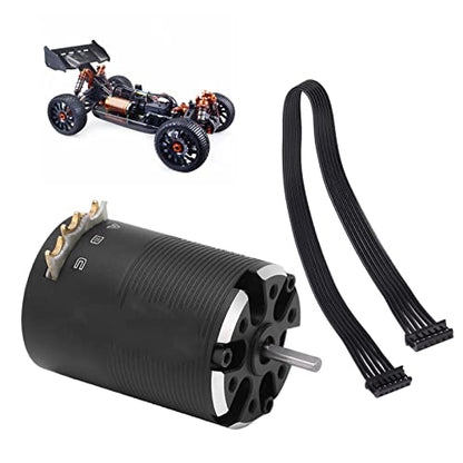 540 Sensored Brushless Motor 10.5T for 1/10 RC Cars, 3500KV Speed, Proof Rotor, Durably Aluminum Alloy Construction, Strong Torsion for Racing Enthusiasts