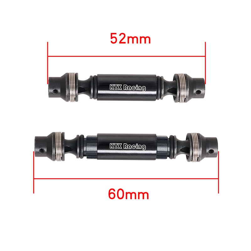 KYX Racing Hard Steel Drive Shaft Upgrades Parts Accessories for 1/18 RC Car LOSI Mini LMT 4X4 Monster Truck