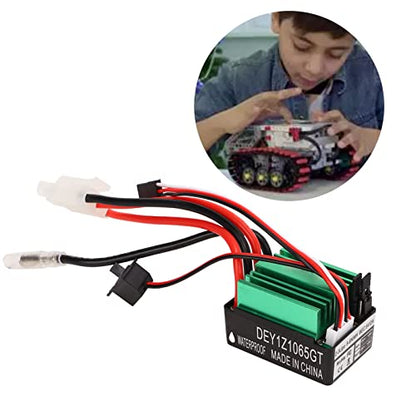 RC Brushed ESC,65A Waterproof Anti-Interference with Overheating Low Voltage Protection High Current ESC for RC Cars Boats Racing Marine Adventures Hobbyists