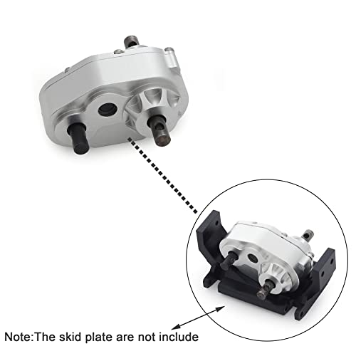 Metal D90 Single Speed Transmission Gearbox with Clockable Motor for 1/10 RC Crawler RC4WD Gelande II FJ40 G2 D110 DefenderTF2 (Transfer Case) - color: Transfer Case