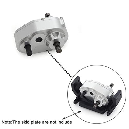Metal D90 Single Speed Transmission Gearbox with Clockable Motor for 1/10 RC Crawler RC4WD Gelande II FJ40 G2 D110 DefenderTF2 (Transfer Case) - color: Transfer Case