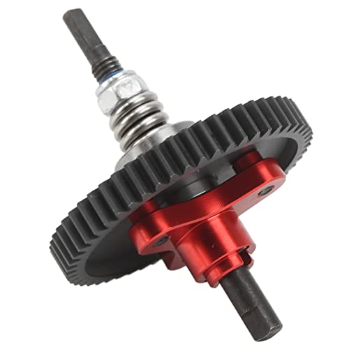 Generic 54T Differential Slipper Clutch Assembly for Slash 4x4 High Strength Aluminum Steel Upgrade Parts (Red) - color: Red
