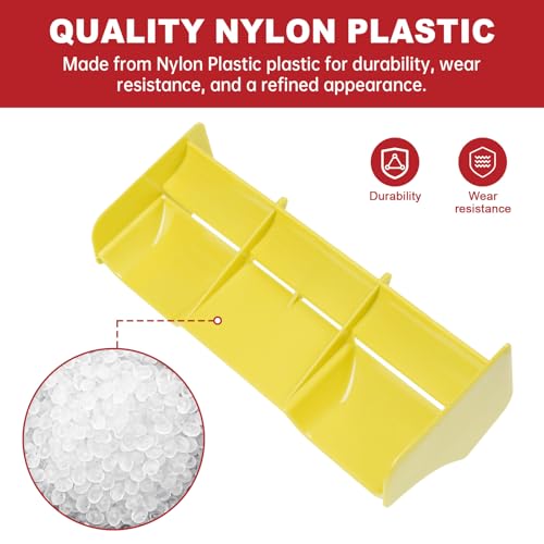 HobbyPark 1/8 RC Buggy Wing Spoiler High Downforce Rear Body Wing Tail for 1/8 Scale Off‑Road RC Car Truck Truggy – Yellow