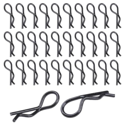 HobbyPark 100pcs Mini Body Clips R Pins for 1/24 1/28 1/36 Scale Micro Cars Compatible with Axial SCX24 Deadbolt 90081 JLU CRC AXI00002 B17 Betty AXI00004