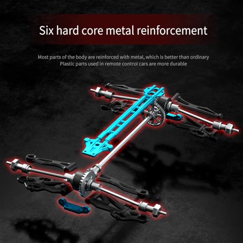 Fast RC Cars for Adults, Max 45mph Racing, 1/16 Remote Control Car, Brushless Motor Electric Off Road, 4WD High Speed Drift RC Car with 3 Lipo Batteries