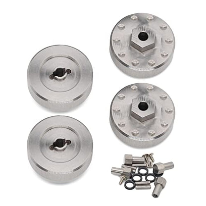 Stainless Steel Wheel Weights Hex Extended Adapter 5mm for AXIAL SCX24 Deadbolt C10 Jeep JLU Gladiator Bronco Upgrades 1/24 RC Crawler Car