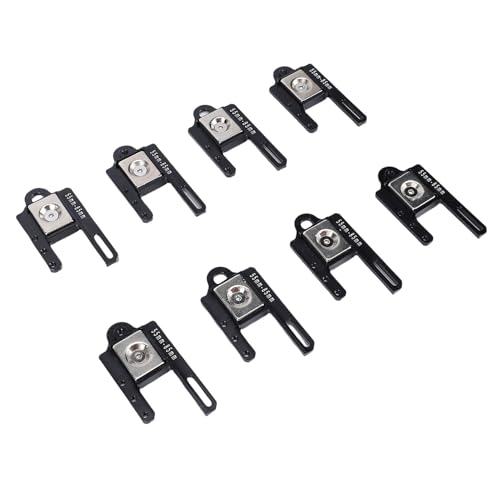 RC Crawler Body Mounts 1/8 1/10 with Adjustable Magnet Body Post Kit for Remote Control Car, Black, Alloy Material, Easy Installation for Various Vehicle Model