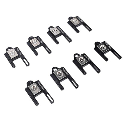 RC Crawler Body Mounts 1/8 1/10 with Adjustable Magnet Body Post Kit for Remote Control Car, Black, Alloy Material, Easy Installation for Various Vehicle Model
