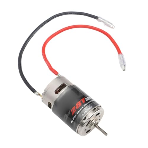 390 28T Brushed Motor,Stainless Steel High Torsion Low Noise Brushed Motor for 1/16 RC Car