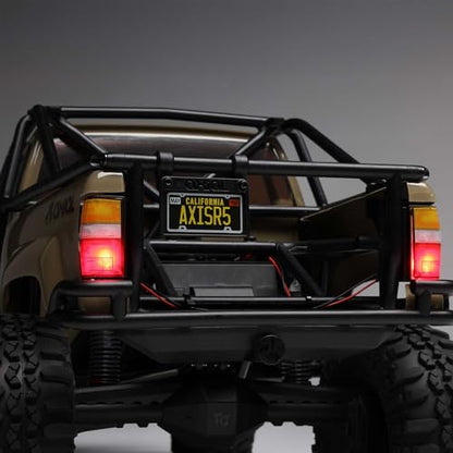 Axial SCX10 III 1987 Toyota SR5 4X4 RC Truck 1/10, Tan | RTR Brushed Rock Crawler, AXI-2062T1, Lipo Battery and Charger Not Included - color: Tan
