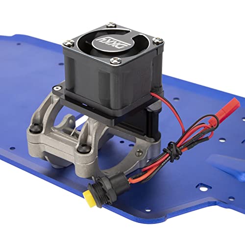 DKKY Sledge 1/8 RC Car 4028 Motor Cooling Fan Heatsink with 21000 RPM for Traxxas Sledge 1/8 Scale 4WD Monster Trcuck, Black - color: Black