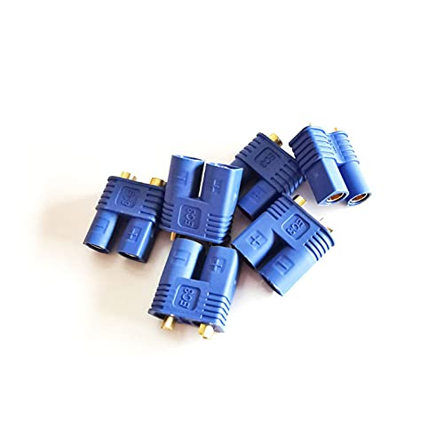 skrnrhrery Ec3 Connector ,5 Pairs Ec3 Plugs Suitable for Rc Esc Lipo Battery Equipment Motor 3.5mm Ec3 Banana Plug Battery Male and Female Plug High Current 100a Power Battery Can Be Welded
