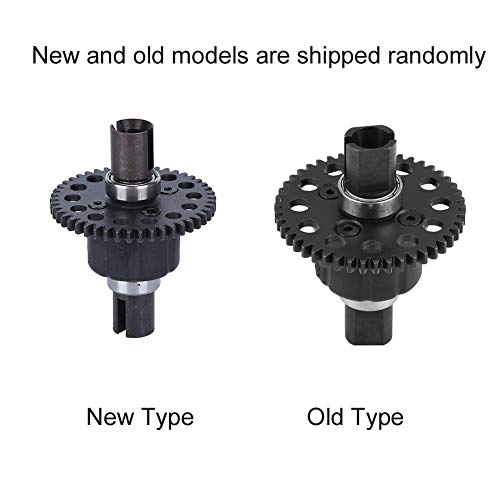 VGEBY RC Middle Differential, Black 46T Steel Gear Center Differential for Model Vehicle Upgrades, for RC Car Enthusiasts and Drag Racing Hobbyists