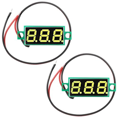 2pcs Digital Thermometer Module NTC Waterproof Metal Probe -50°C to 125°C Yellow Temperature Sensor - color: Yellow