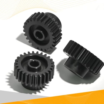 3PCS 48P Pinion Gear Set Hardened Steel 3.175mm Shaft 25T 26T 27T with Screws & Hex for 1/10 RC Arrma Traxxas HPI Kyosho Losi Axial SCX10 Tamiya Monster Truck Buggy Motor Upgrade Parts - size: 25 26 27T