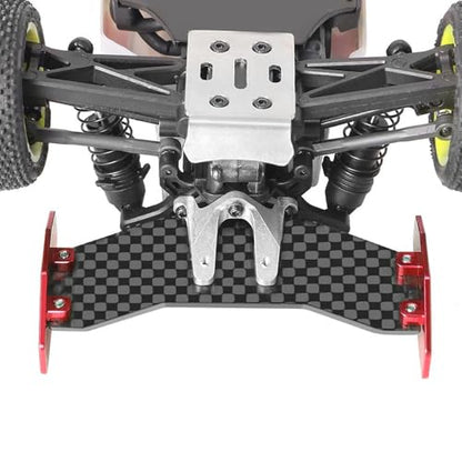 GLOBACT RC Tail Wing Carbon Fiber for Losi 1/24 Micro-B 2WD Buggy (Red) - color: Red