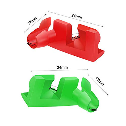 GOOACC 1999-2007 Chevy Silverado GMC Sierra Tailgate Handle Rod Clip Left & Right Rod Retainer Clips, OEM Handle Replacement 5 Pairs 88981030, 88981031 - color: 10Pcs Tailgate Handle Rod Clip