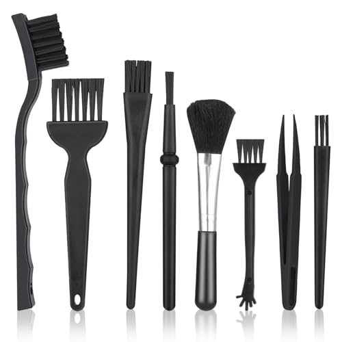 8 Pcs Anti Static Electronic Dust Cleaning Brushes Anti Static Brush | Mini Keyboard Cleaning Brushes Kit, for Laptop Computer Keyboard Motherboard Camera Small Space Car Lab