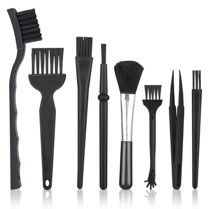 8 Pcs Anti Static Electronic Dust Cleaning Brushes Anti Static Brush | Mini Keyboard Cleaning Brushes Kit, for Laptop Computer Keyboard Motherboard Camera Small Space Car Lab